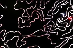 Abstract dynamic lines on dark background